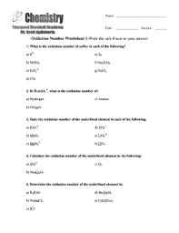 This applies regardless of the structure of the element: Fillable Online Oxidation Number Worksheet 1 Write The Rule Tmachemistry Fax Email Print Pdffiller