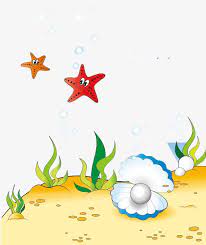 Cartoon Underwater World Seabed World Starfish Png And Vector Underwater World Cartoon Clip Art