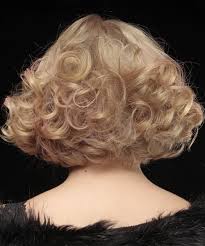 Bangs can help take some of the weight out of thick, heavy curls, as well as add structure and a flattering 'frame'. Short Curly Layered Light Strawberry Blonde Bob Haircut With Blunt Cut Bangs