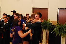 Special-needs students light up the room during graduation