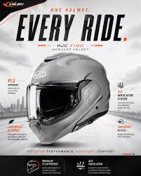 Start the ride with confidence in an HJC helmet, built with dependable  protection, smart ventilation, and a clean style that's ready for the road  the moment the engine revs's up