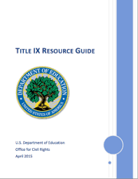 New Title Ix Guidance From The Office Of Civil Rights Title Guidance Elementary Schools