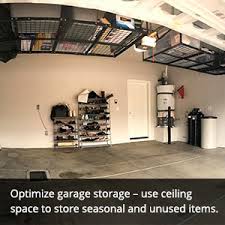 Slatwalls are sturdier than pegboard and can hold heavier items, making it slightly more expensive. Fleximounts 4x8 Overhead Garage Storage Rack Adjustable Ceiling Garage Rack Heavy Duty 96 Length X 48 Width X 22 40 Ceiling Dropdown Black Two Color Options Amazon Com