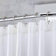Enjoy free shipping & browse our great selection of shower curtains & accessories, shower curtains, shower this high quality rod installs easily in showers up to without cutting or drilling, no tools necessary. Shower Curtains Rings And Liners Crate And Barrel