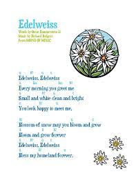 Sound of music song lyrics. Edelweiss A Beautiful Illustrated Song Ukulele Songs Ukelele Songs Ukulele