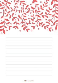 Imprimer le papier à lettre. Papier A Lettre A Imprimer