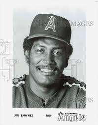 Press Photo California Angels RHP Luis Sanchez