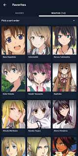 Waifu List | Anime Amino