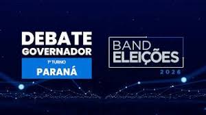 Eleições 2026: assista ao debate ao vivo da Band para governador do Paraná