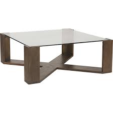 Glass & wood coffee table with faux metal legs. Sunpan 104065 Nix Coffee Table Acacia Veneer Tempered Glass Coffee Table Coffee Table Square Glass