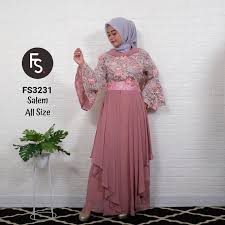 Setiap orangtua pasti menginginkan tampil elegan dan kompak berasama bauh hatinya. Baju Gamis Brokat Fathiya Fs3231 Fika Shop