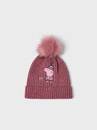 Divaz girls flopsy knitted bootie in pink. Peppa Pig Knit Beanie Name It