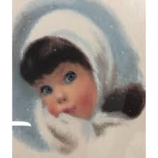 Northern Tissue Blue Baby Girl Framed Print Frances Hook American Beauties  1960