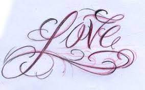 A cute couples tattoo that reads love her on the man's arm and respect him on the woman's arm in an ornate scrolled font. Daily Script 1 Love By Joshdixart Tattoo Fonts Cursive Tattoo Lettering Fonts Graffiti Lettering