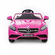 Licensed Mercedes Benz Kids Electric Ride On Car 12v Dual Motor Pink Pink Range Rovers Toy Cars For Kids Car