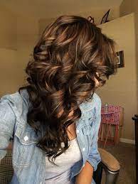 Dark Brown Curly Hair With Caramel Highlights Hair Styles Long Hair Styles Brown Curly Hair