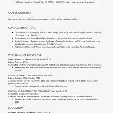 College Graduate Finance Resume Example