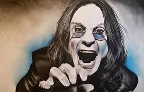 Another drawing my 12 yr old daughter did of Ozzy 🖤