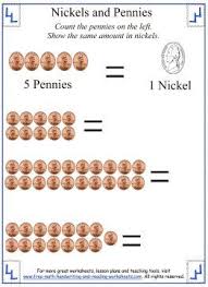 Counting Money For Kids Nickels And Pennies Money Worksheets Counting Money Counting Money Worksheets