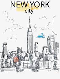 Creative Hand Painted New York City New Vector City Vector Hand Painted Png Transparent Clipart Image And Psd File For Free Download City Wall Art City Vector New York City
