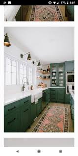Main Kitchen Inspiration Dark Green Base Appliance And Pantry Cabinets With White Neolith Countertop Open Wood S Kitchen Inspirations Kitchen Pantry Cabinet