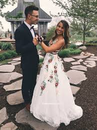Charming A Line V Neck Backless White Lace Prom Dresses With Embroidery Beautiful Evening Dresses Pd0902003 White Lace Prom Dress Prom Dresses Long Prom Dresses Lace