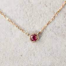 Round Ruby Necklace 14k Rose Gold Ruby Charm Necklace Ruby Etsy Ruby Necklace Solitaire Necklaces Ruby Jewelry