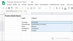 Como Usar Google Translate Automaticamente En Las Hojas De Calculo De Google Sheets