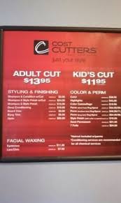 Check spelling or type a new query. Cost Cutters Prices High Low Average