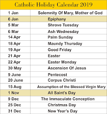 Catholic Calendar 2019 A4 Catholic Liturgical Calendar Catholic Kids Calendar