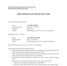 Saya bertanda tangan di bawah ini : Surat Izin Orang Tua Untuk Kerja Di Indomaret Kumpulan Contoh Surat