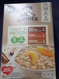 Quaker instant oatmeal express breakfast cup cranberry almond protein. Fiber Protein Instant Oatmeal Variety Pack Quaker Oats