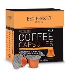 A segment containing an actual phenomenon called nespresso. Bestpresso Coffee Ristretto Blend Nespresso Pods