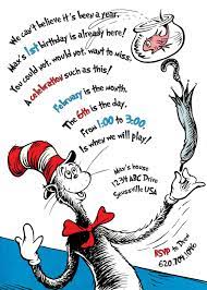 Pin By The Prioritized Group On Birthdays Printable Birthday Invitations Dr Seuss Birthday Party First Birthday Invitations