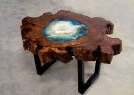 Wood Resin Geode Table Resin Patio Furniture Resin Furniture Wood Resin