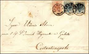 Diagnóstico y tratamiento del insulinoma: Lombardy Venetia 1856 45 Cent Azzurro Coppia E 15 Cent Rosso Salmone 22 20b Tutti Carta A Macchina Perfetti Su Busta Senza Post Stamp Stamp Venetia