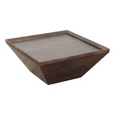 The Urban Port Diamond Shape 8 5 Sq Ft Covered Dark Brown Acacia Wood Coffee Table With Smooth Top Upt 1 In 2020 Coffee Table Wood Handcrafted Coffee Table Acacia Wood