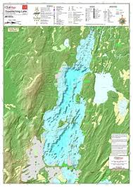 couchiching lake 228 laminated colour waterproof map from