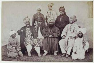 Khan of Lalpura and Followers with Political Officer. | All Works | The MFAH Collections