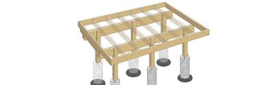 This is a complex design featuring a 420 sq. Deck Framing Decksgo