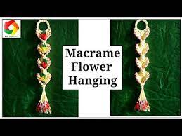 Macrame Pendant Tutorial The Rhomboid Pendant Youtube Hanging Flower Wall Wall Hanging Designs Macrame Diy