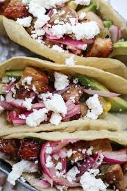 When hubby fires up the smoker, the kids usually come running. Crispy Pork Tacos With Salsa Verde Plate Fete Pork Rib Recipes Pork Tacos Leftover Pork