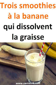 Trois Smoothies A La Banane Qui Dissolvent La Graisse Smoothies Banane Smoothie Pour Maigrir Smoothie Recette Minceur