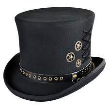Top Hats Where To Buy Top Hats At Village Hat Shop Steampunk Top Hat Steampunk Hat Steampunk Accessories