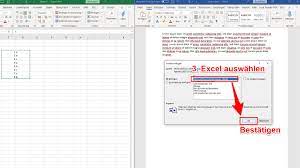 In den usa und weiteren ländern. Excel Tabelle In Word Einfugen Chip