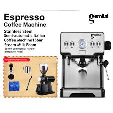 Maybe you would like to learn more about one of these? Gemilai Crm3605 1 Year Warranty Italian Coffee Machine High Pressure 58mm Handle Espresso Machine Coffee Maker Shopee Malaysia