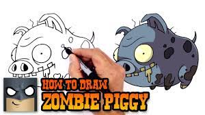 The content and images in this article are not fake. How To Draw Plants Vs Zombies Zombie Piggy Youtube