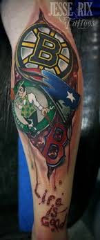 Imagine This With Philly Teams This Tat Is Live Sport Tattoos Half Sleeve Tattoo Boston Sports