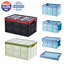From rugged stack and hang bins to durable shelf bins and containers, our injection molded plastic bins are strong and versatile. Storage Bin Collapsible Storage Bins And Storage Box Heavy Duty Plastic Organizer For Home Outdoor Shopee Philippines
