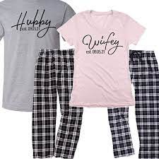 Just leave out and my wife, and you'll see that me is clearly the right word in that context, not i. Personalized Wifey And Hubby Pajama Set Just By Beforetheidos Beforetheidos Wifey Hubby Hubby Wifey Couple Shirts Couple Outfits